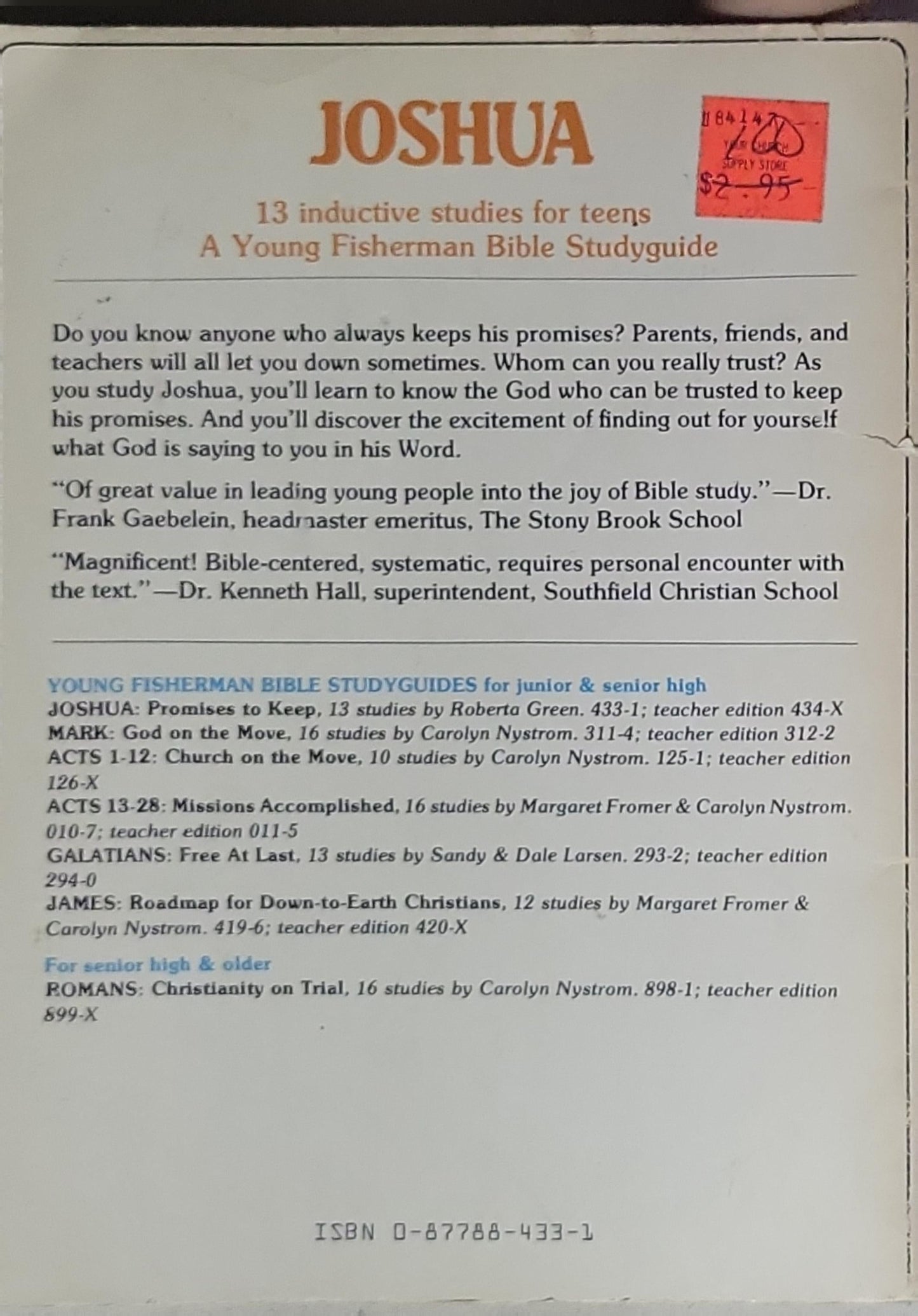 JOSHUA: Promises to Keep: by Roberta Green