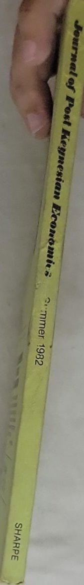 Journal of Post Keynesian Economics: Summer 1982, Vol. IV, No. 4