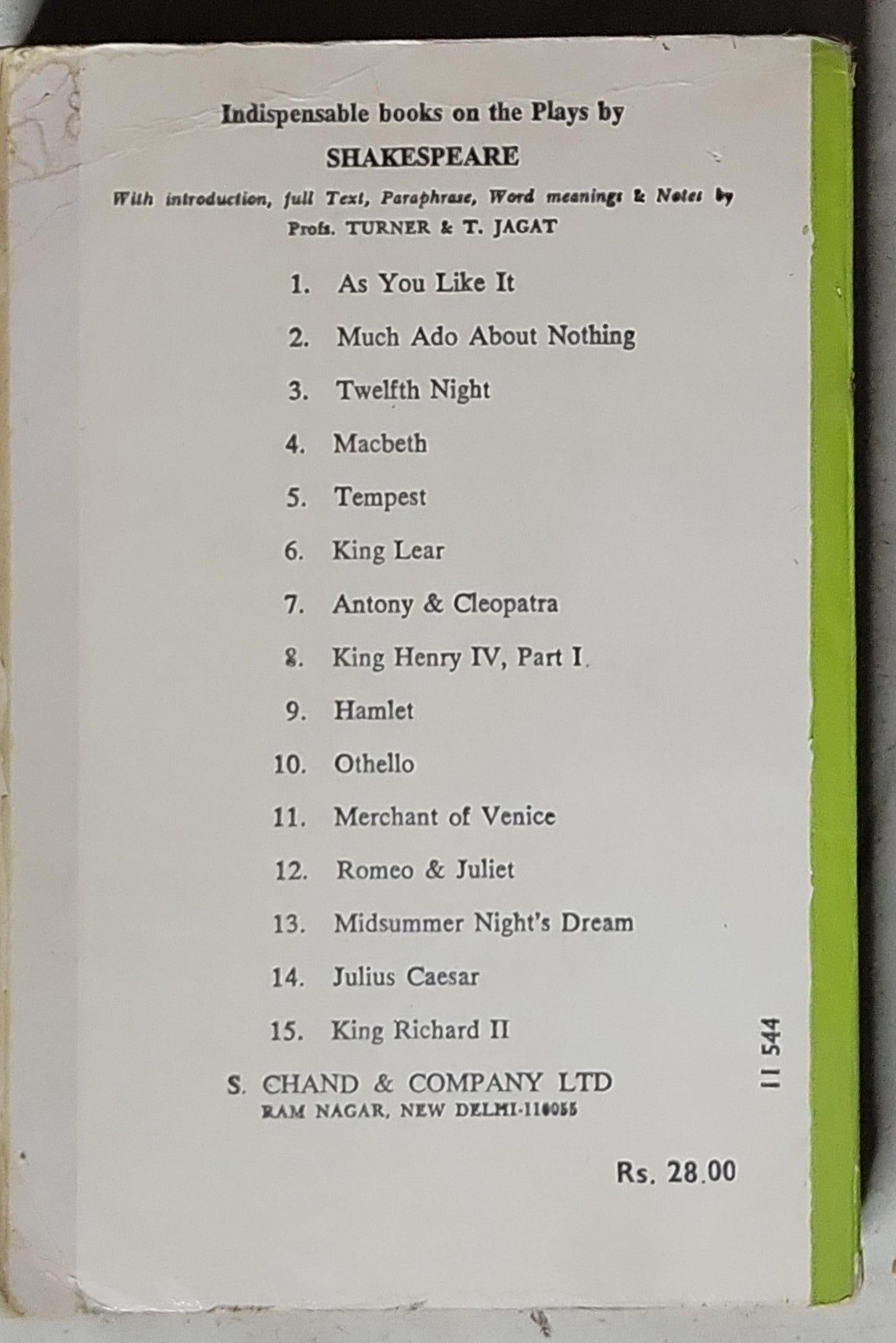 King Lear: Turner’s Shakespeare (Indispensable books on the Plays by Shakespeare)