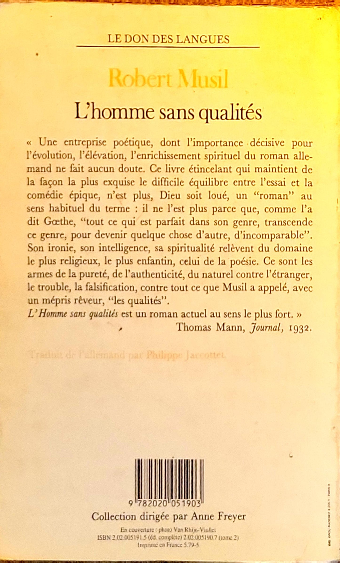 L'homme sans qualités