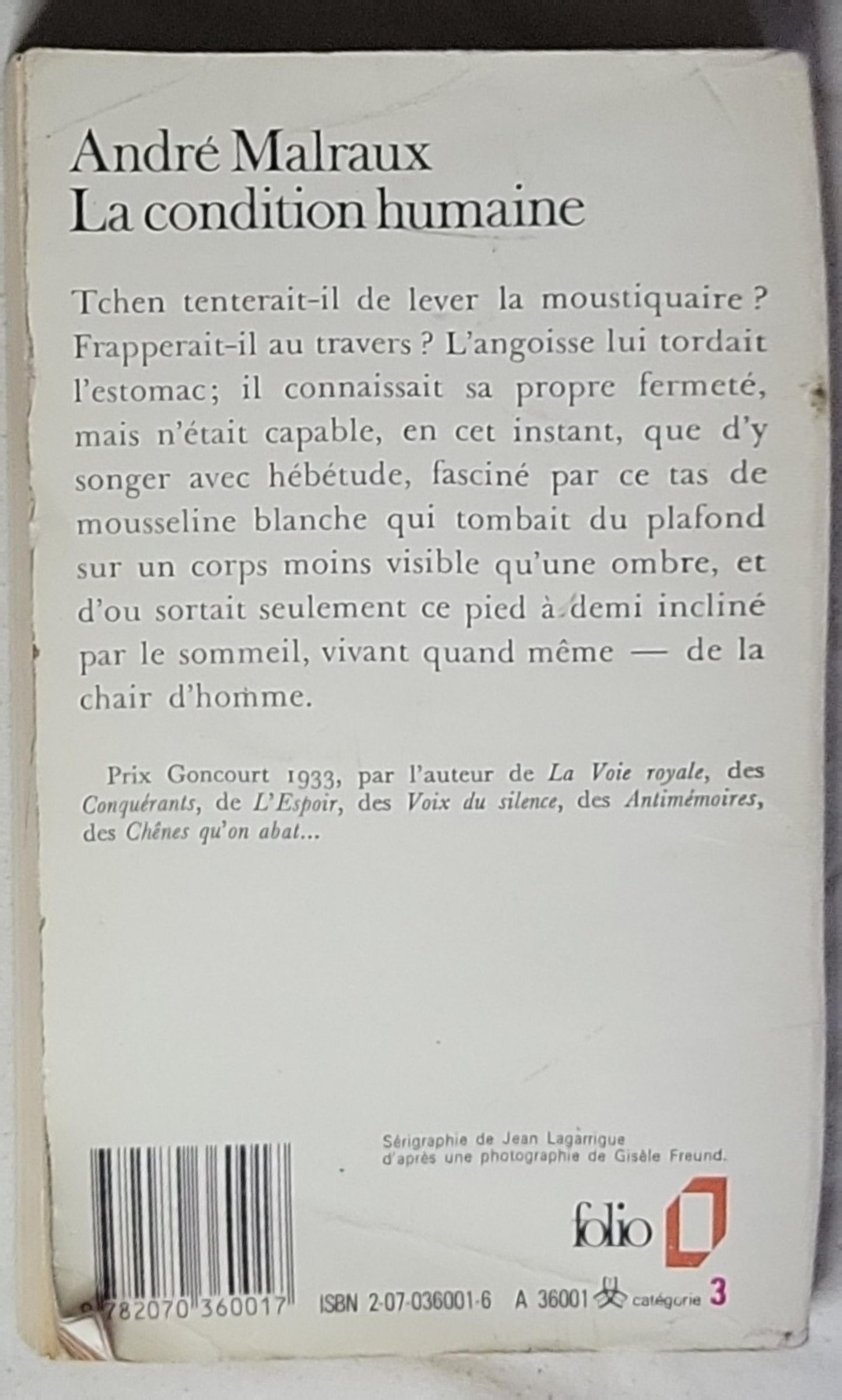 La condition humaine: Collection Folio No. 1