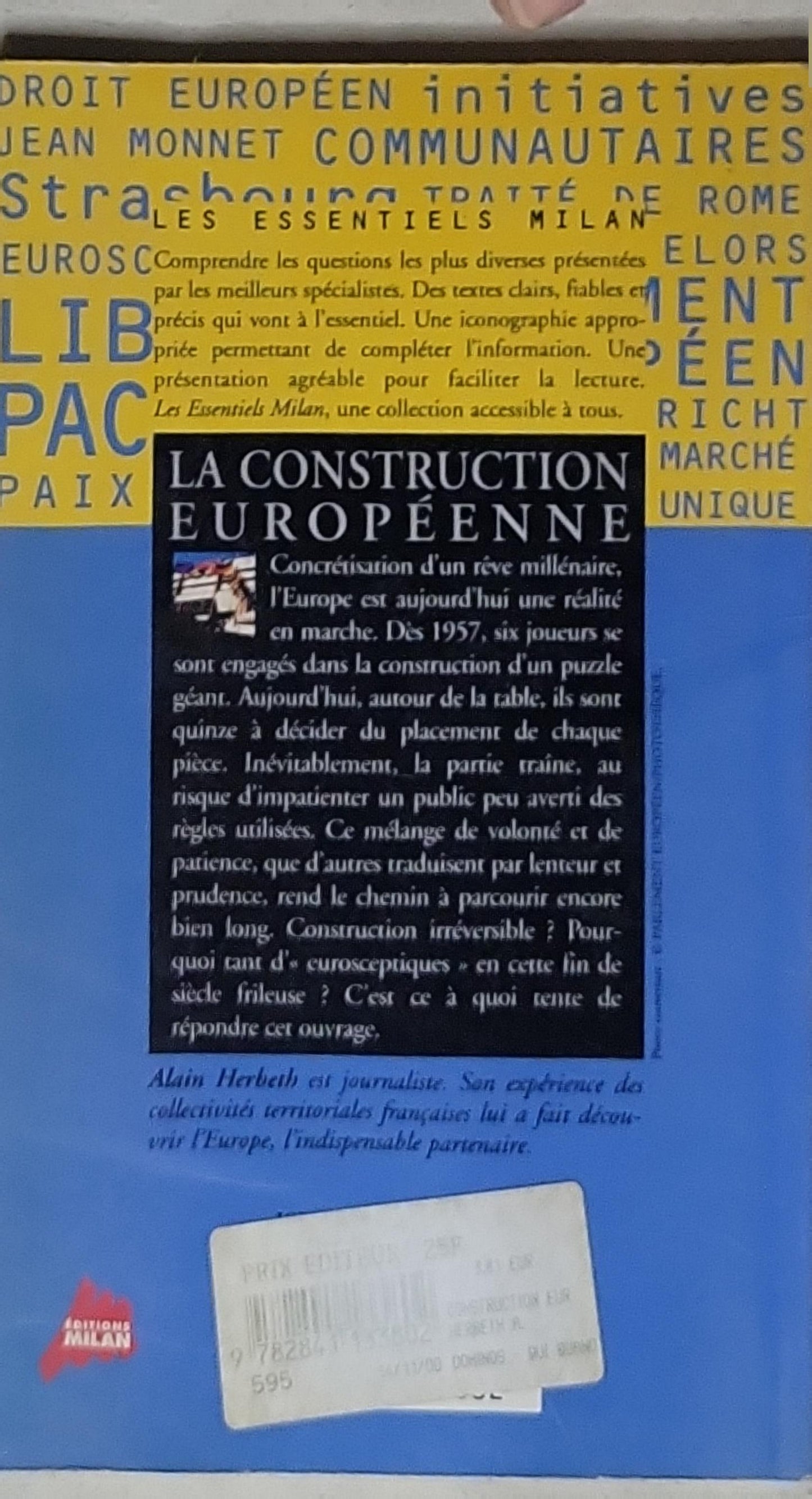 La Construction européenne: Les Essentiels Milan n°45