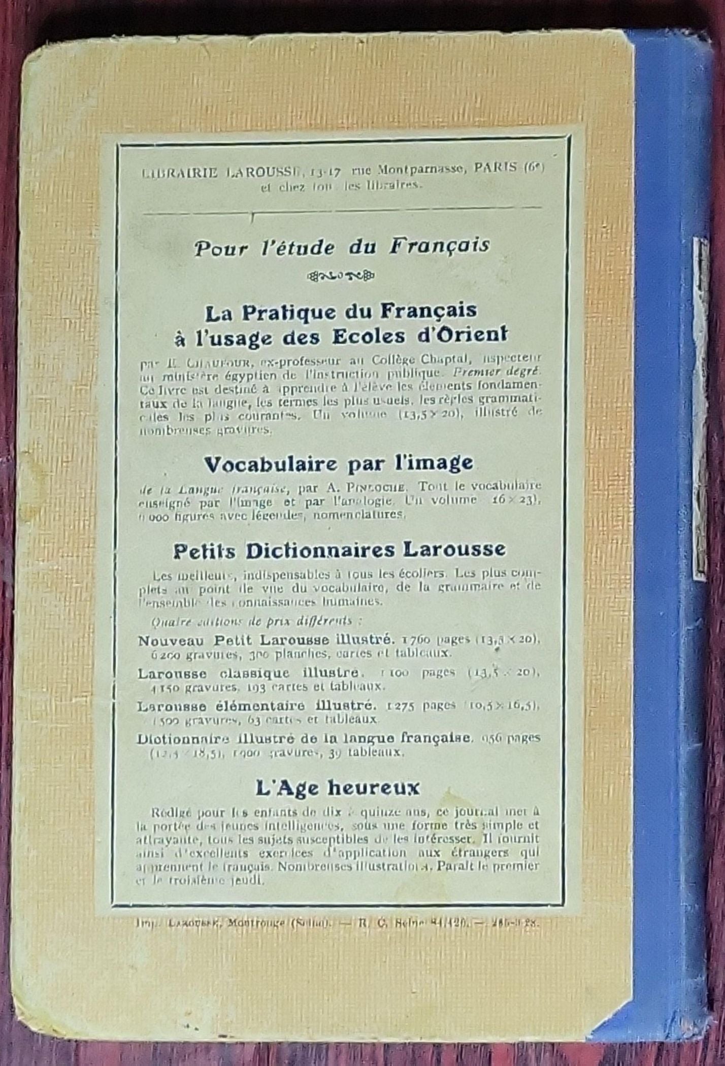 La pratique du Français à l'usage des Ecoles d'Orient: Deuxième degré