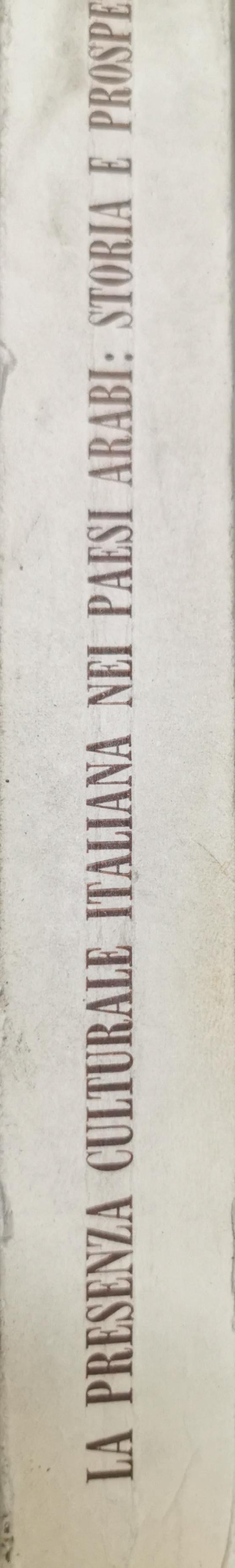 LA PRESENZA CULTURALE ITALIANA NEI PAESI ARABI: STORIA E PROSPETTIVE