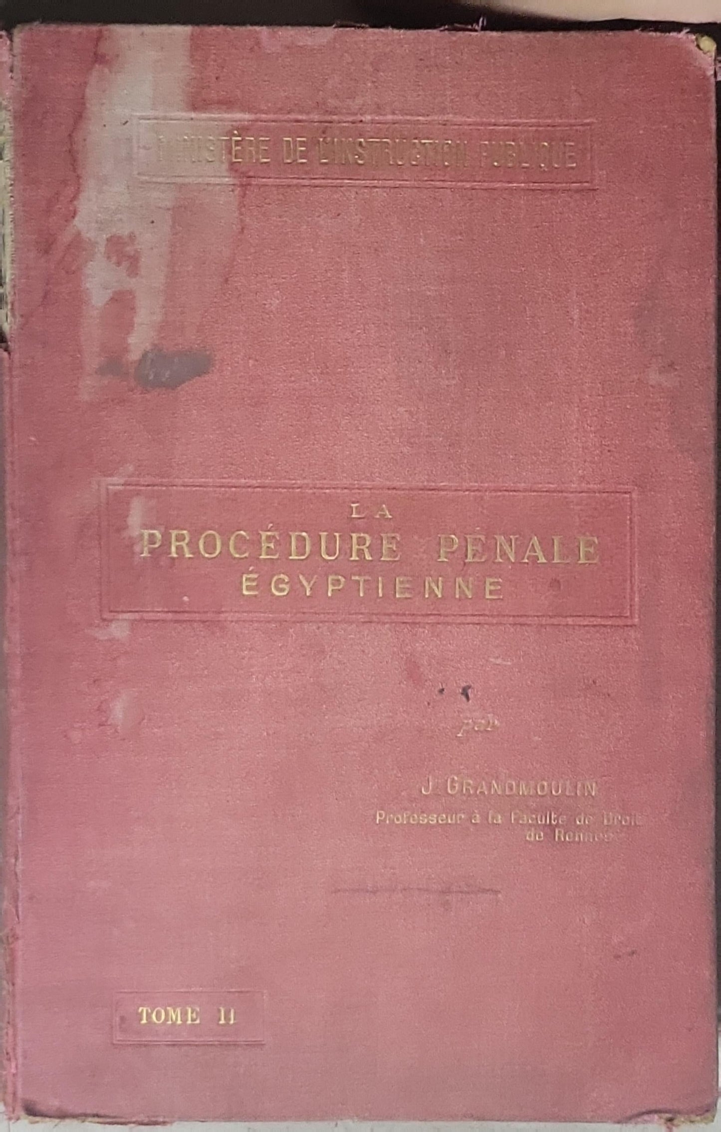 La Procédure pénale égyptienne