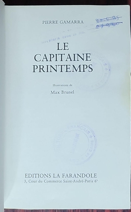 Le capitaine printemps: (collection Mille épisodes)