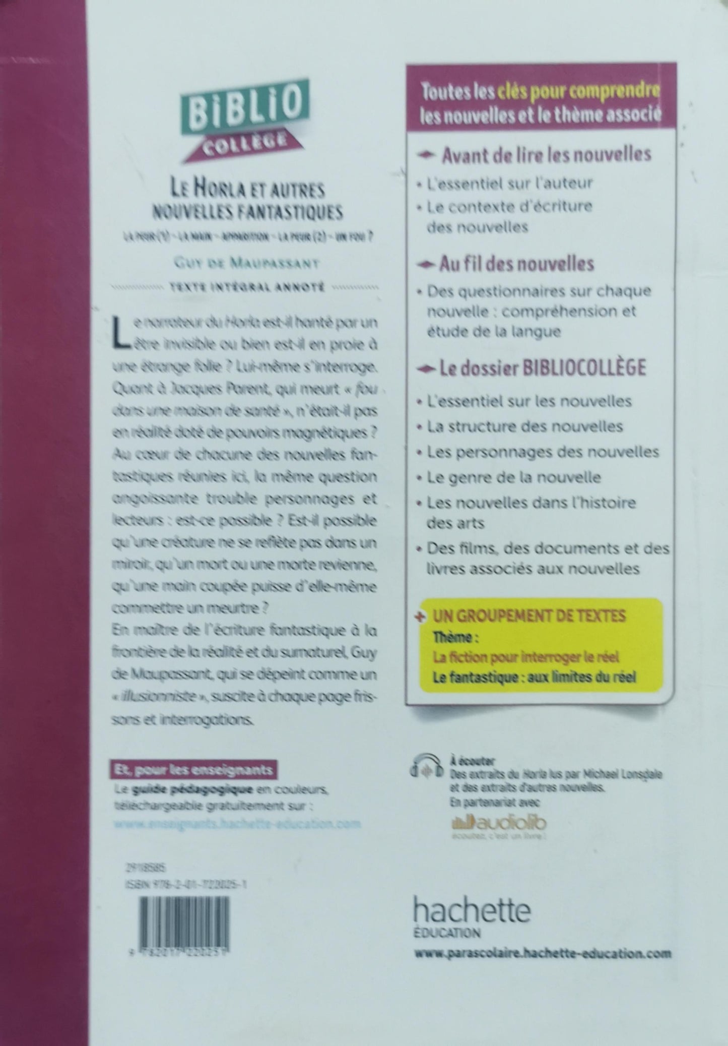 Le Horla et autres nouvelles fantastiques: Six nouvelles By Guy de Maupassant