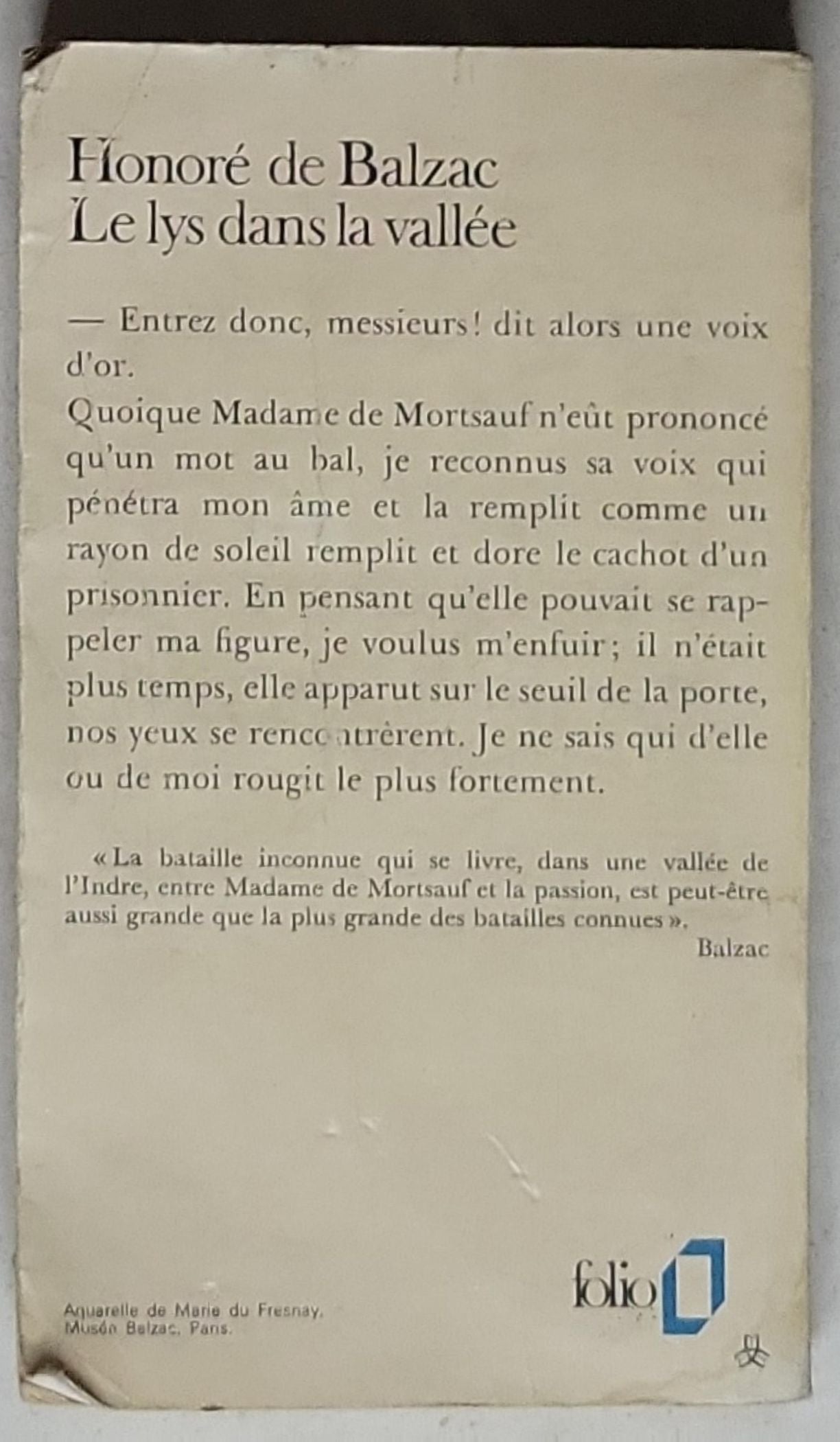 Le lys dans la vallée: Preface de Paul Morand - Folio n°112