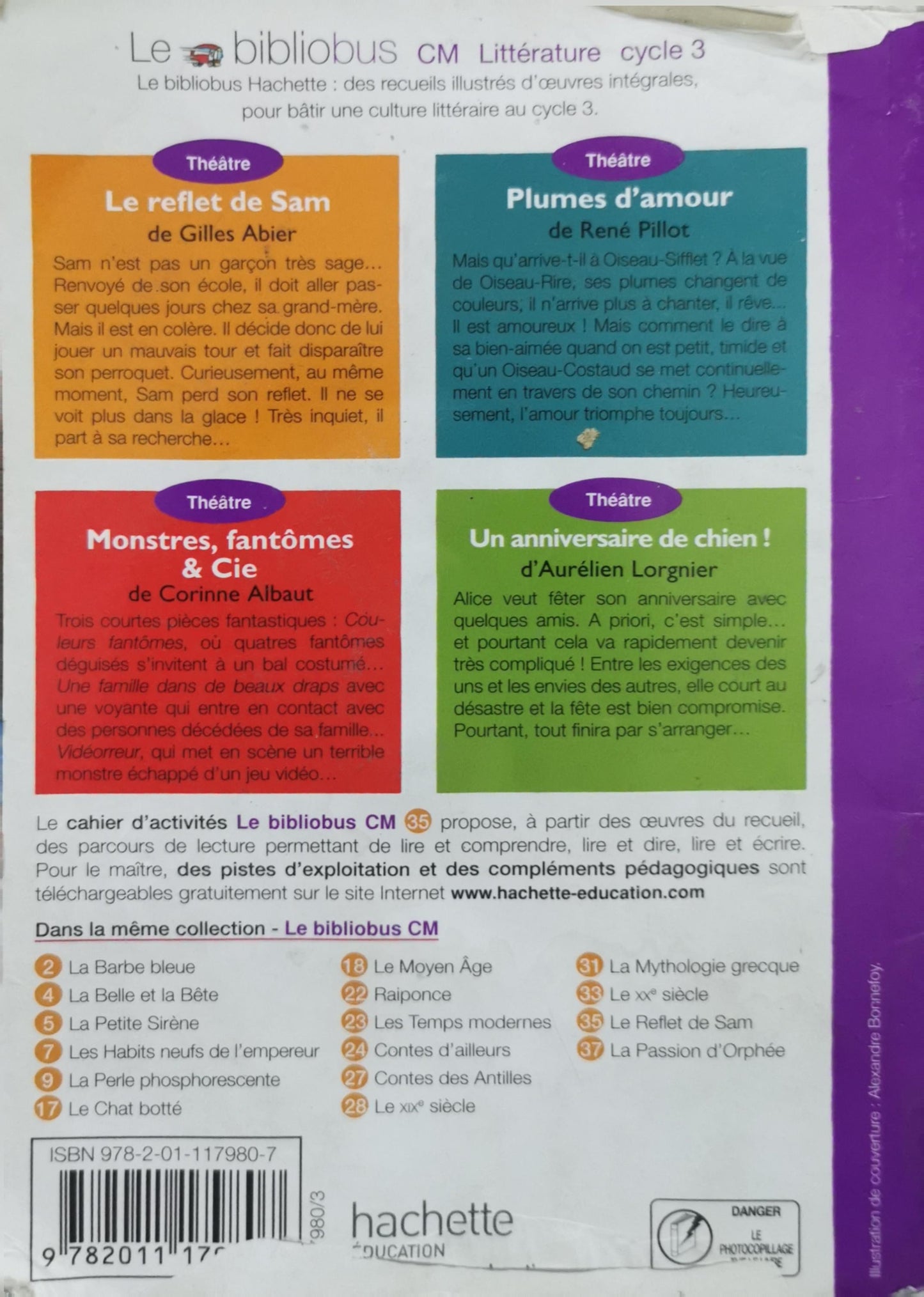 Le reflet de Sam et autres pièces: Théâtre - Le bibliobus CM Litterature cycle 3 By Gilles Abier and René Pillot and Corinne Albaut and Aurélien Lorgnier