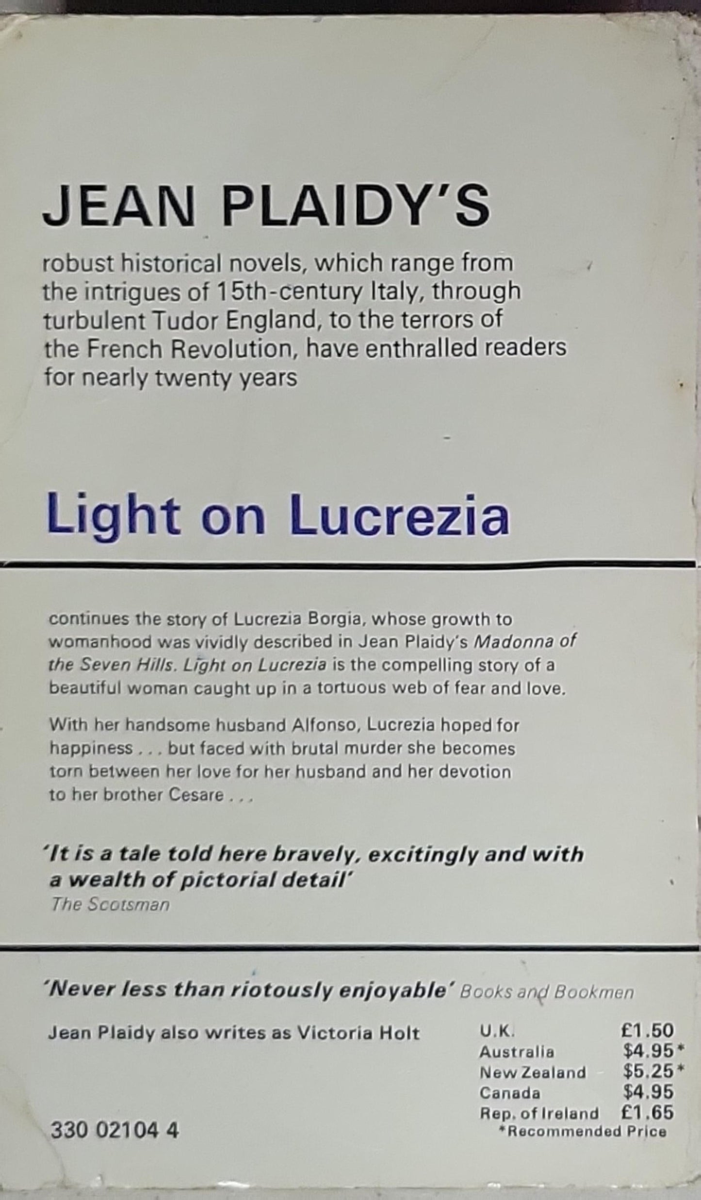 Light on Lucrezia