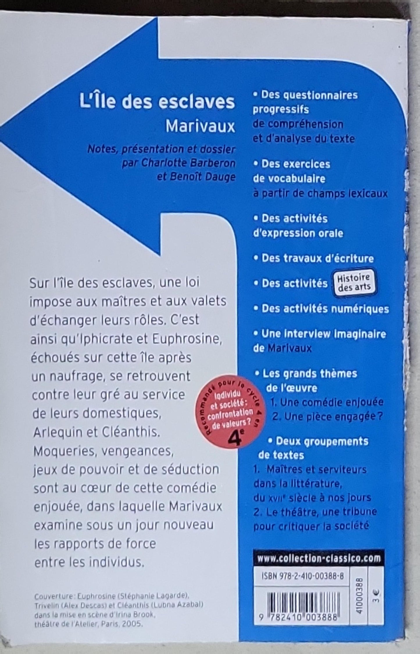 L'île des esclaves: Marivaux