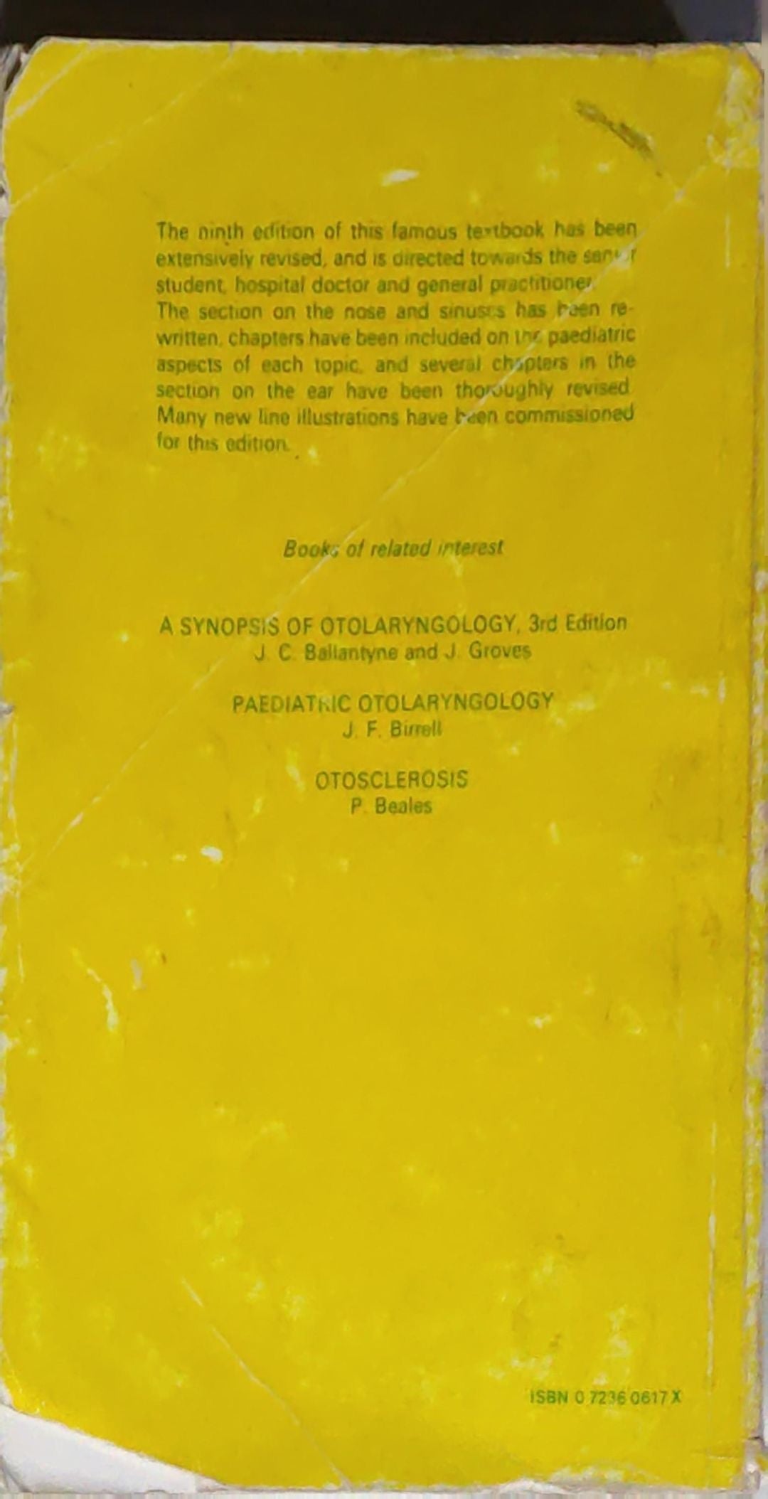 Logan Turner's Diseases of the Nose, Throat and Ear: (9th edition)