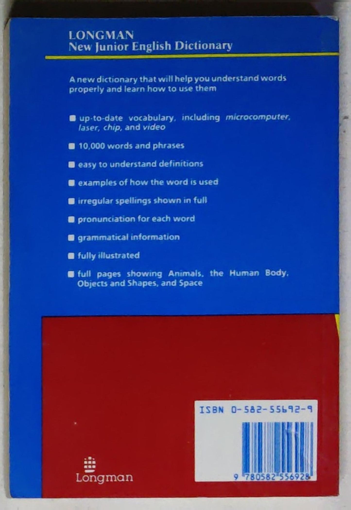 Longman New Junior English Dictionary: First Edition, Seventeenth Impression