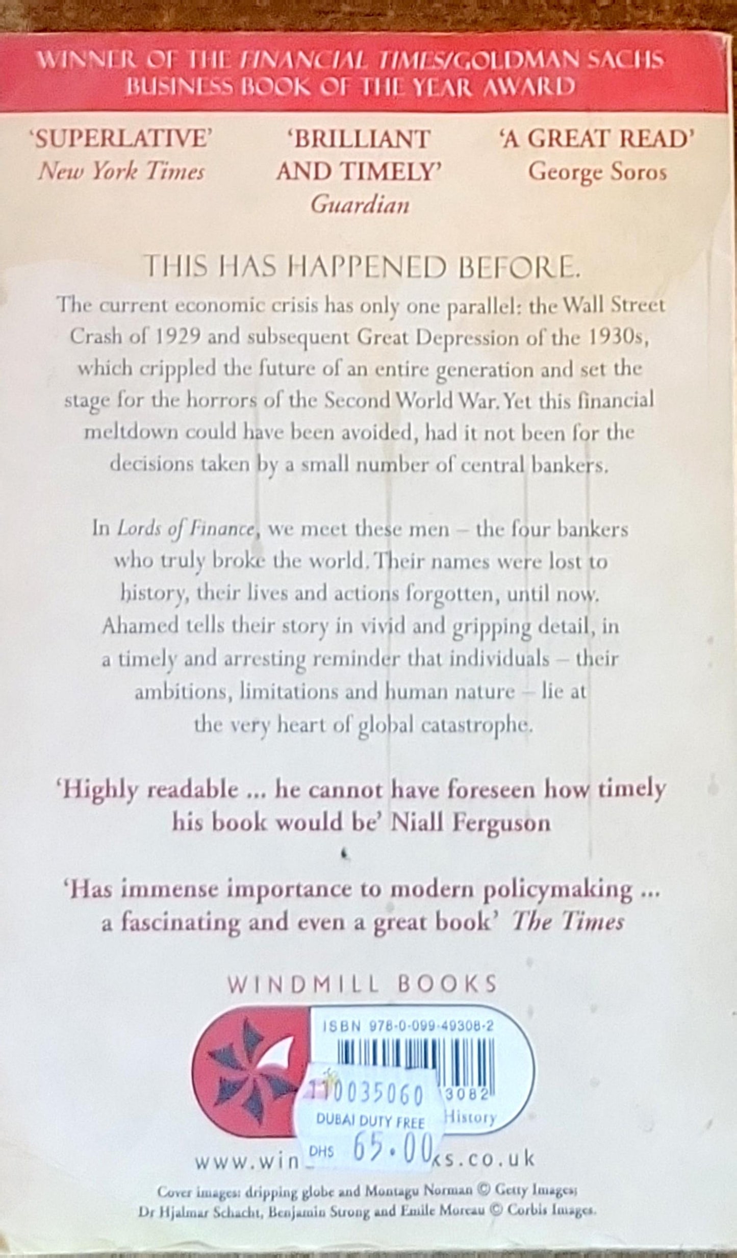 Lords of Finance: 1929, The Great Depression, and the Bankers Who Broke the World