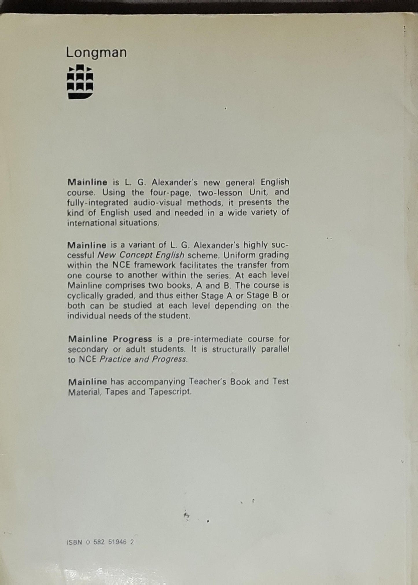 Mainline Progress A: Students' Book