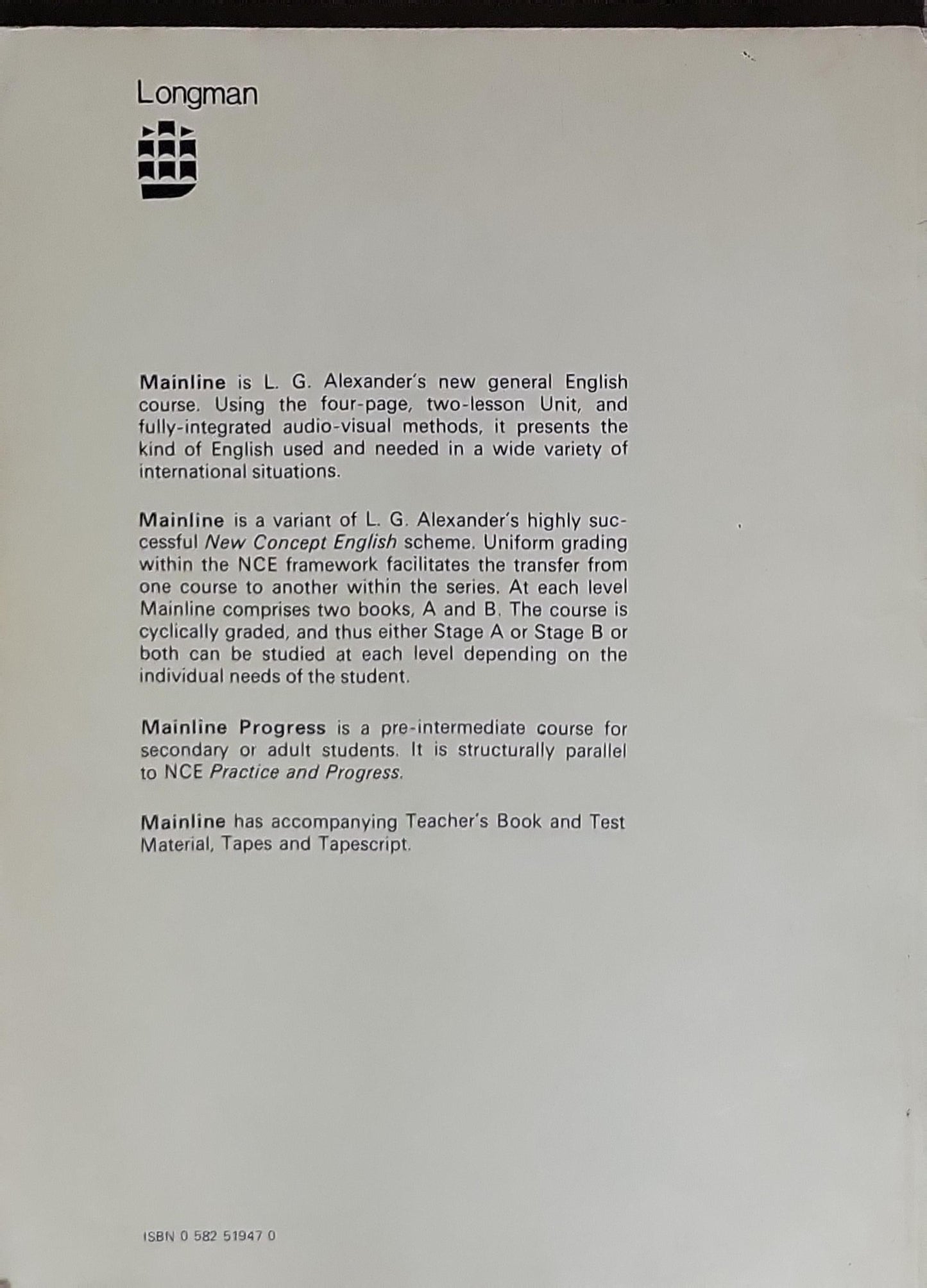 Mainline: Progress B: Students' Book