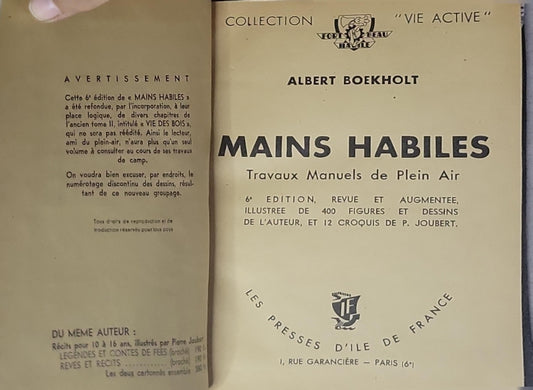 MAINS HABILES: Travaux Manuels de Plein Air