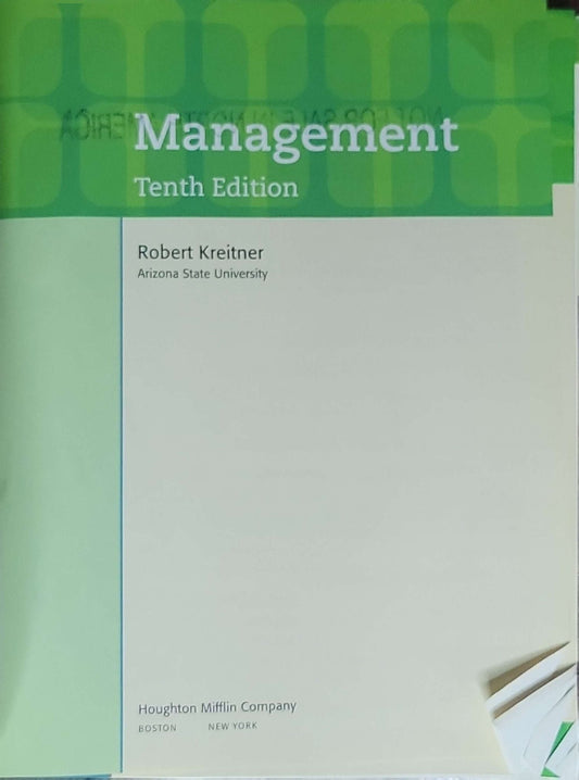 Management: Tenth Edition