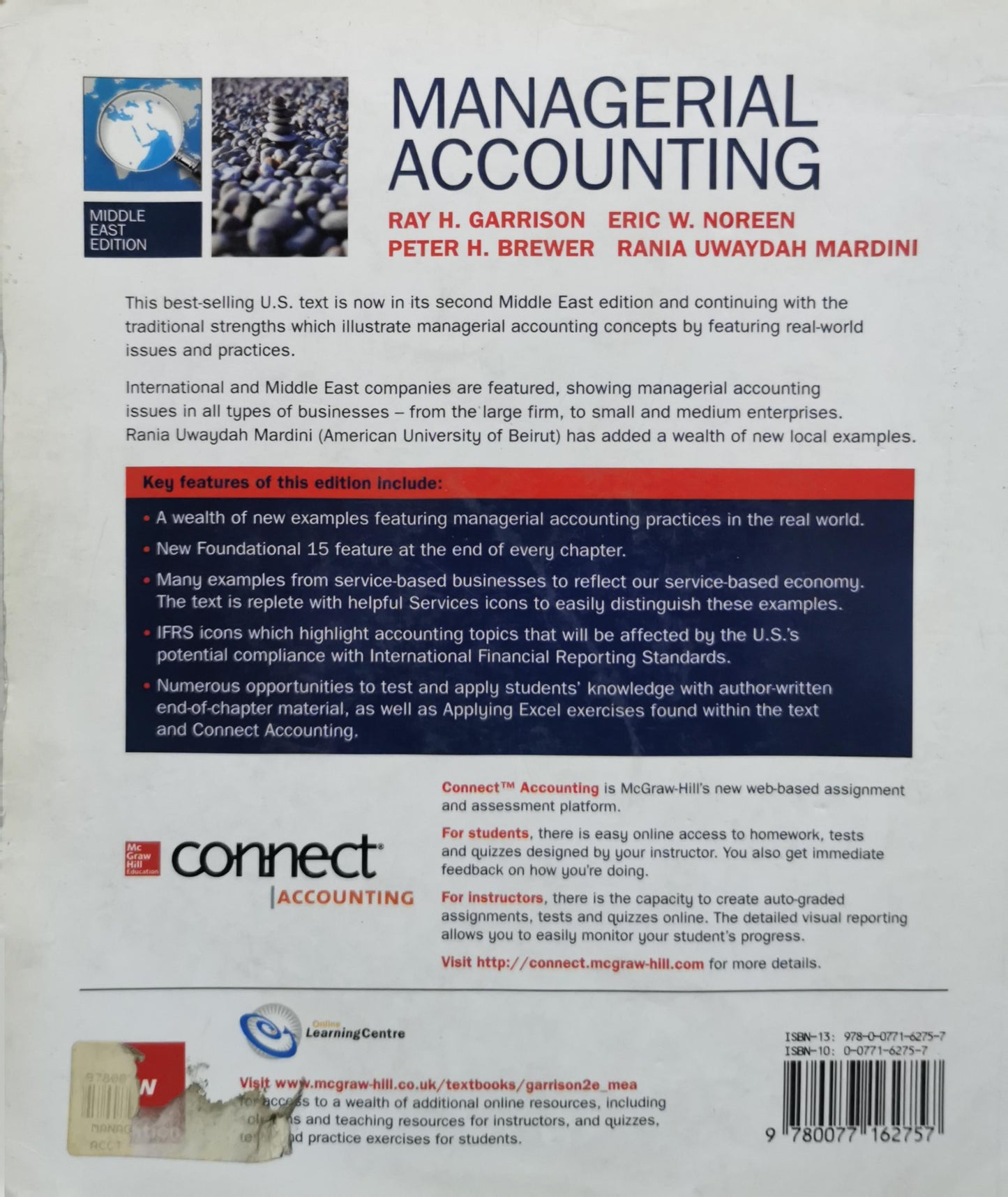 Managerial Accounting By Ray H. Garrison and Eric W. Noreen and Peter H. Brewer and Rania Uwaydah Mardini