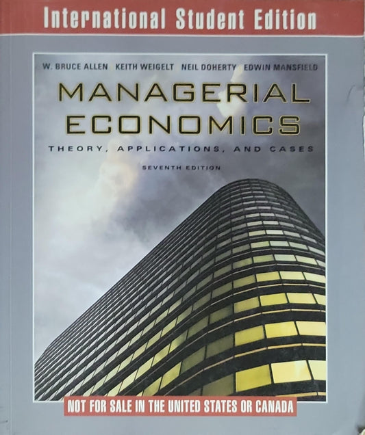 Managerial Economics: Theory, Applications, and Cases