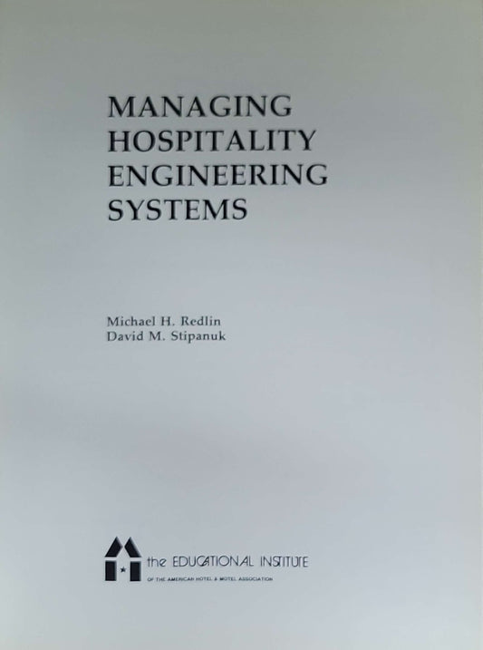 Managing Hospitality Engineering Systems