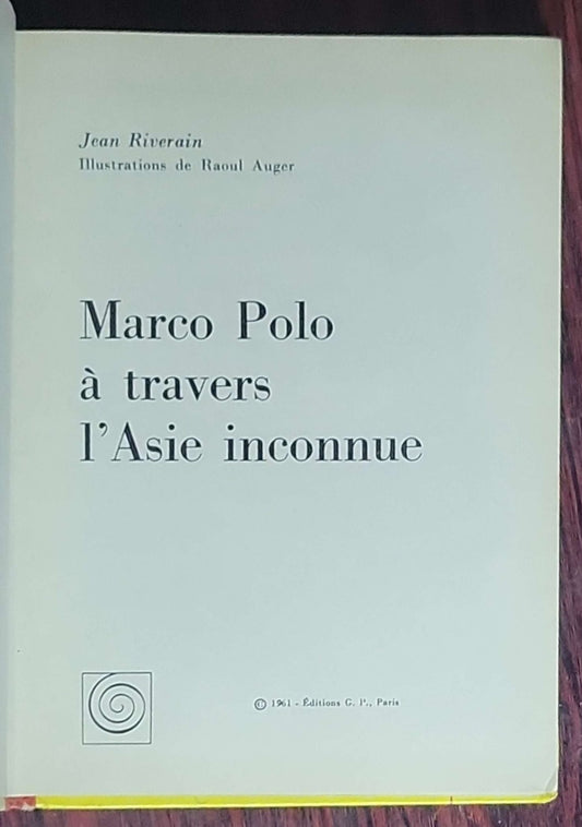 Marco Polo à travers l'Asie inconnue