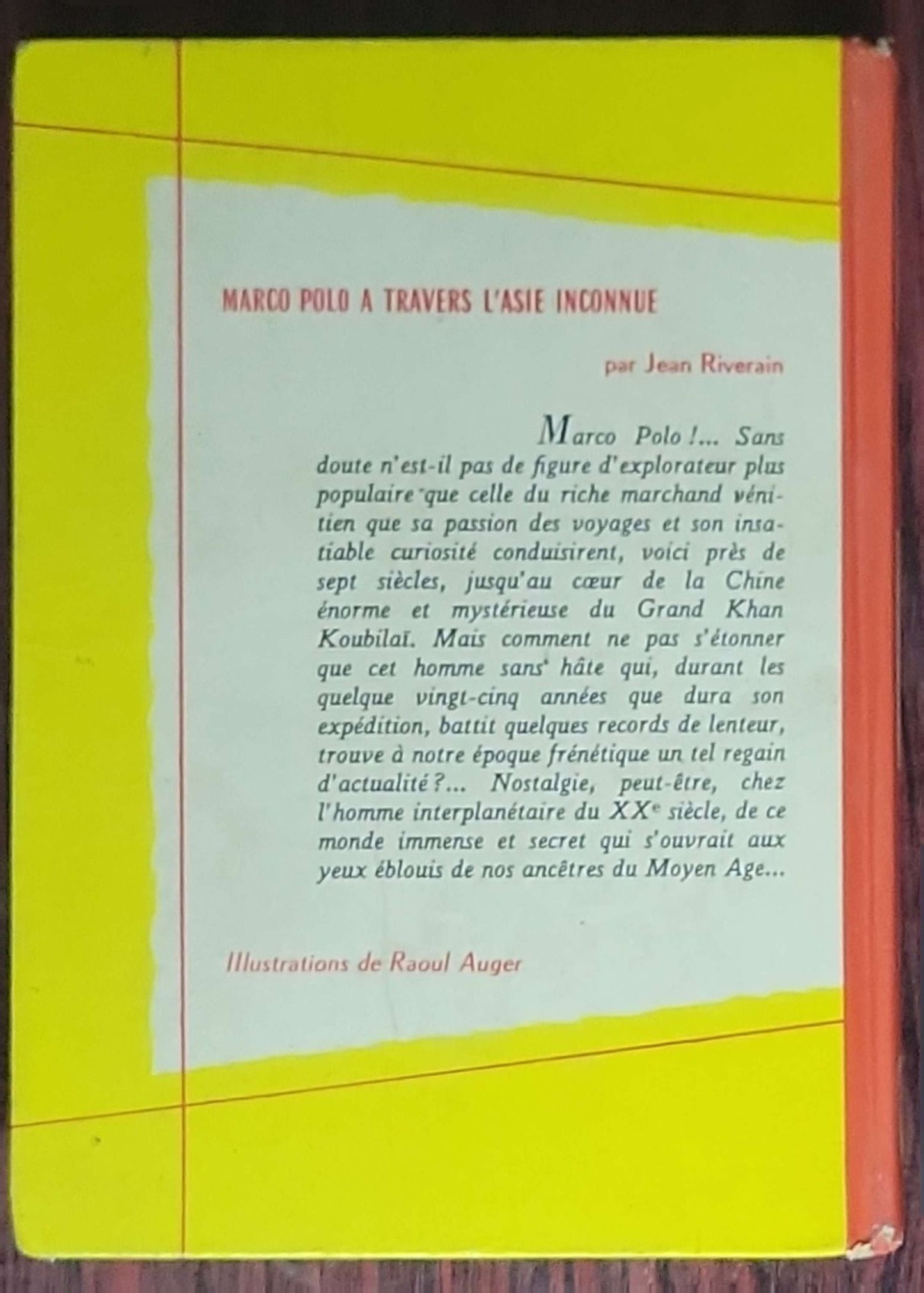 Marco Polo à travers l'Asie inconnue