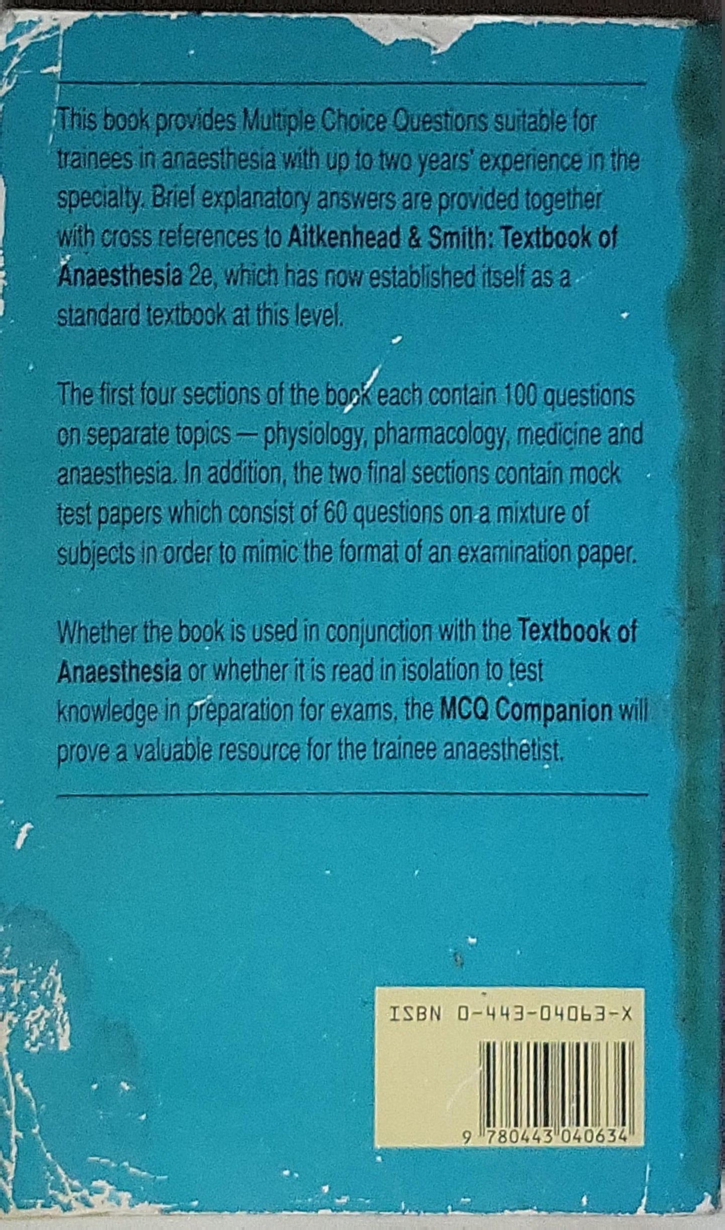 MCQ Companion to the Textbook of Anaesthesia