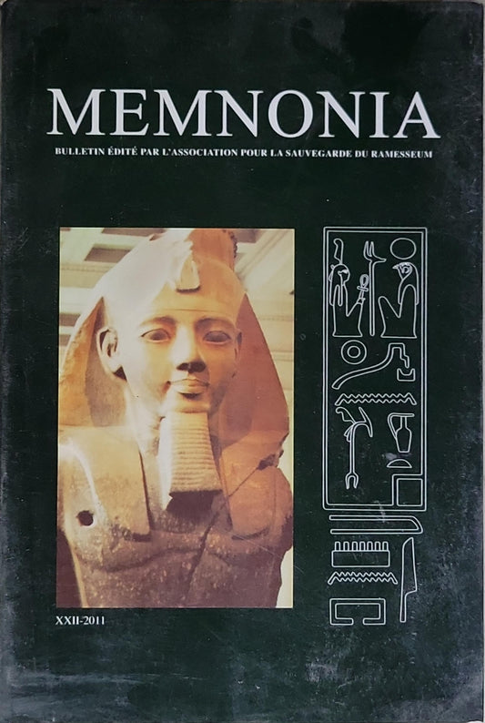 Memnonia: Bulletin édité par l'Association pour la Sauvegarde du Ramesseum