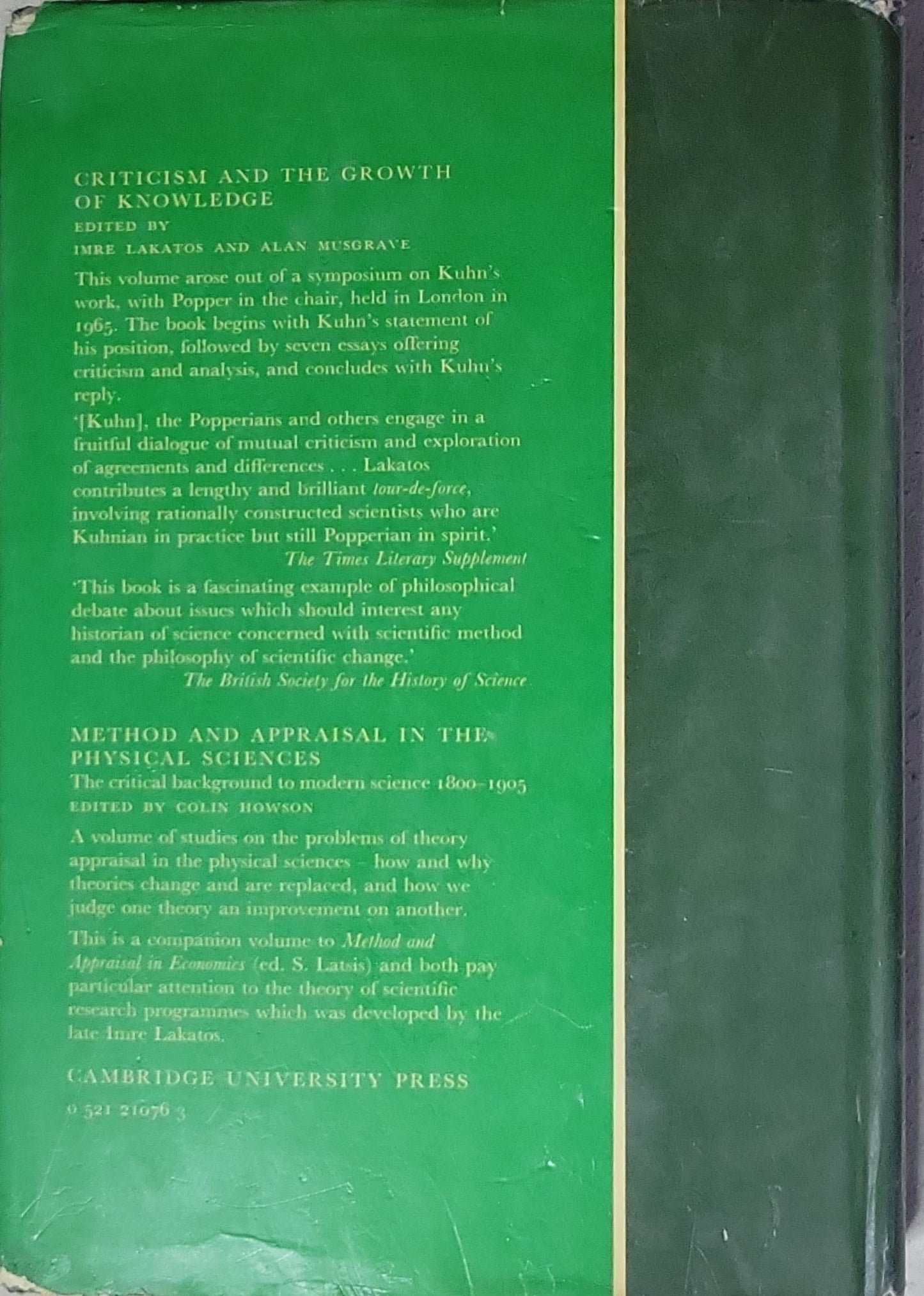 Method and appraisal in economics