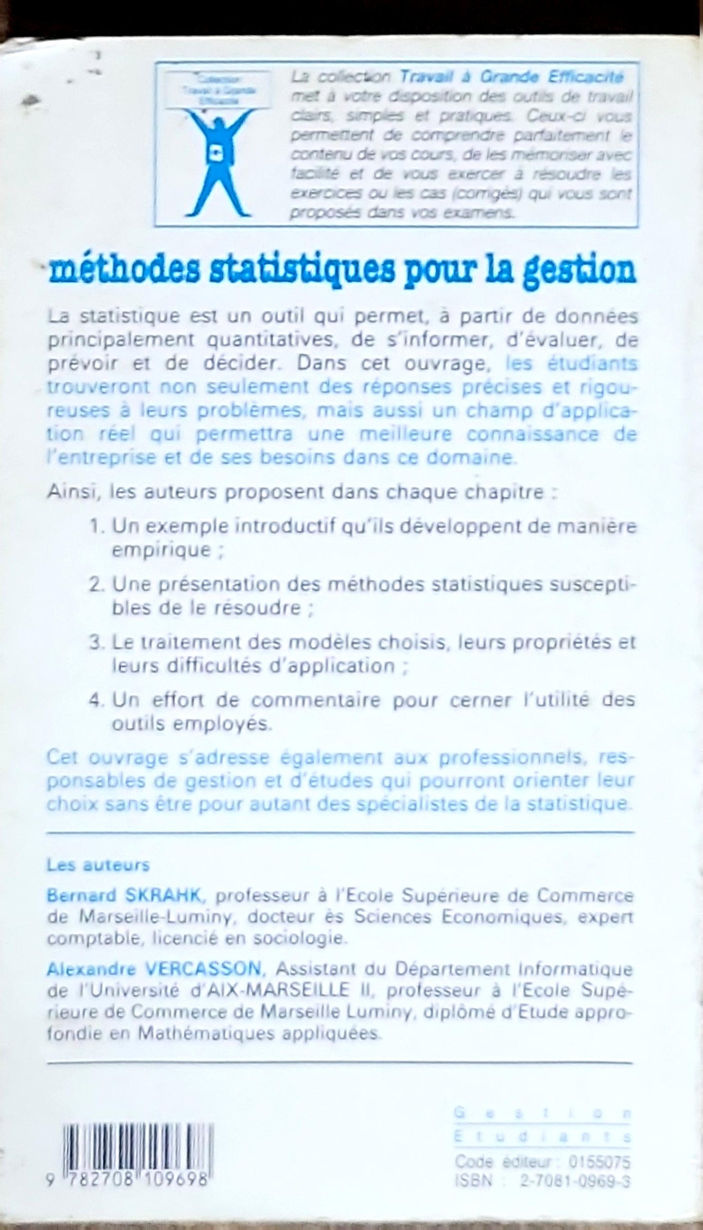 méthodes statistiques pour la gestion