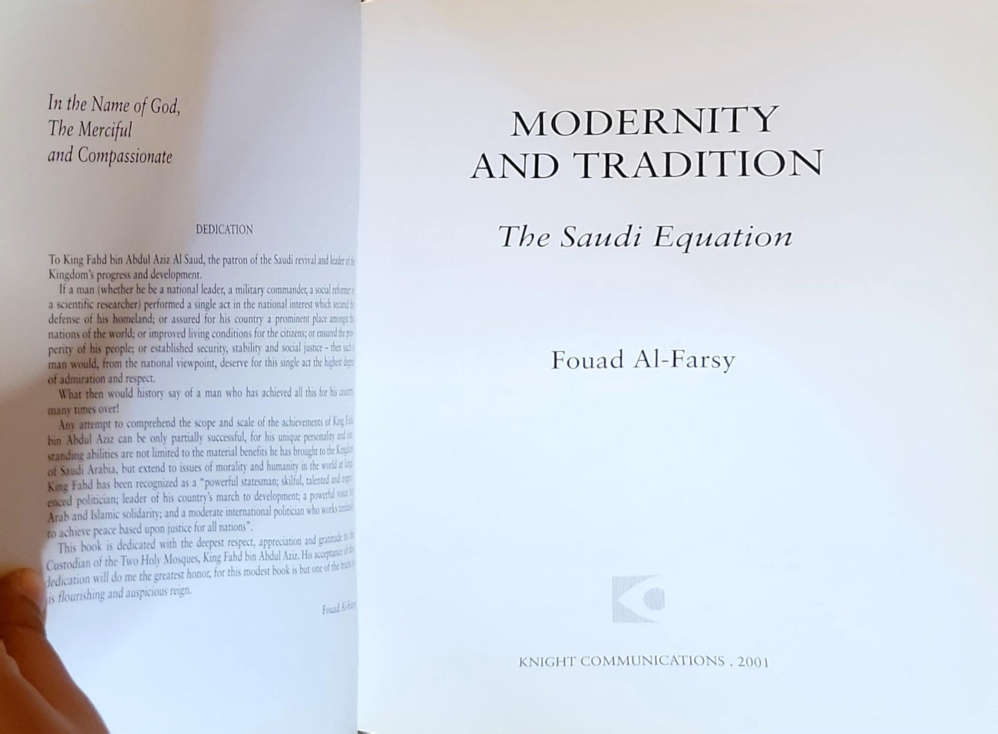 Modernity and Tradition: The Saudi Equation