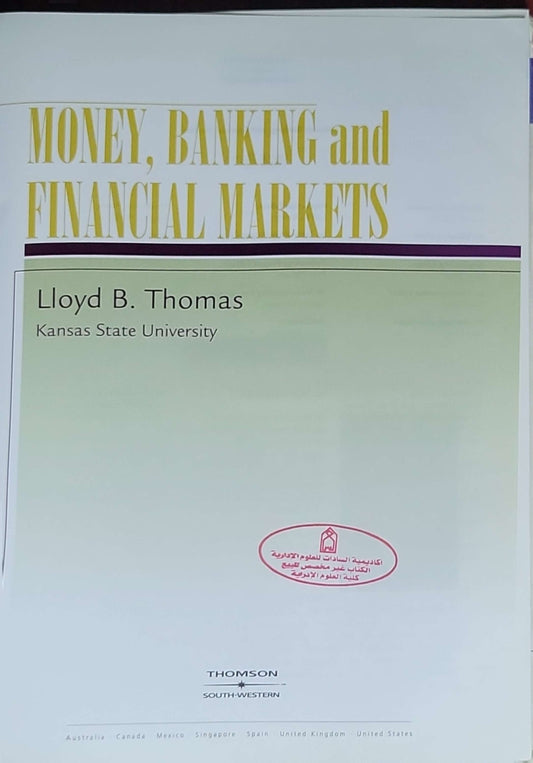 Money, Banking and Financial Markets