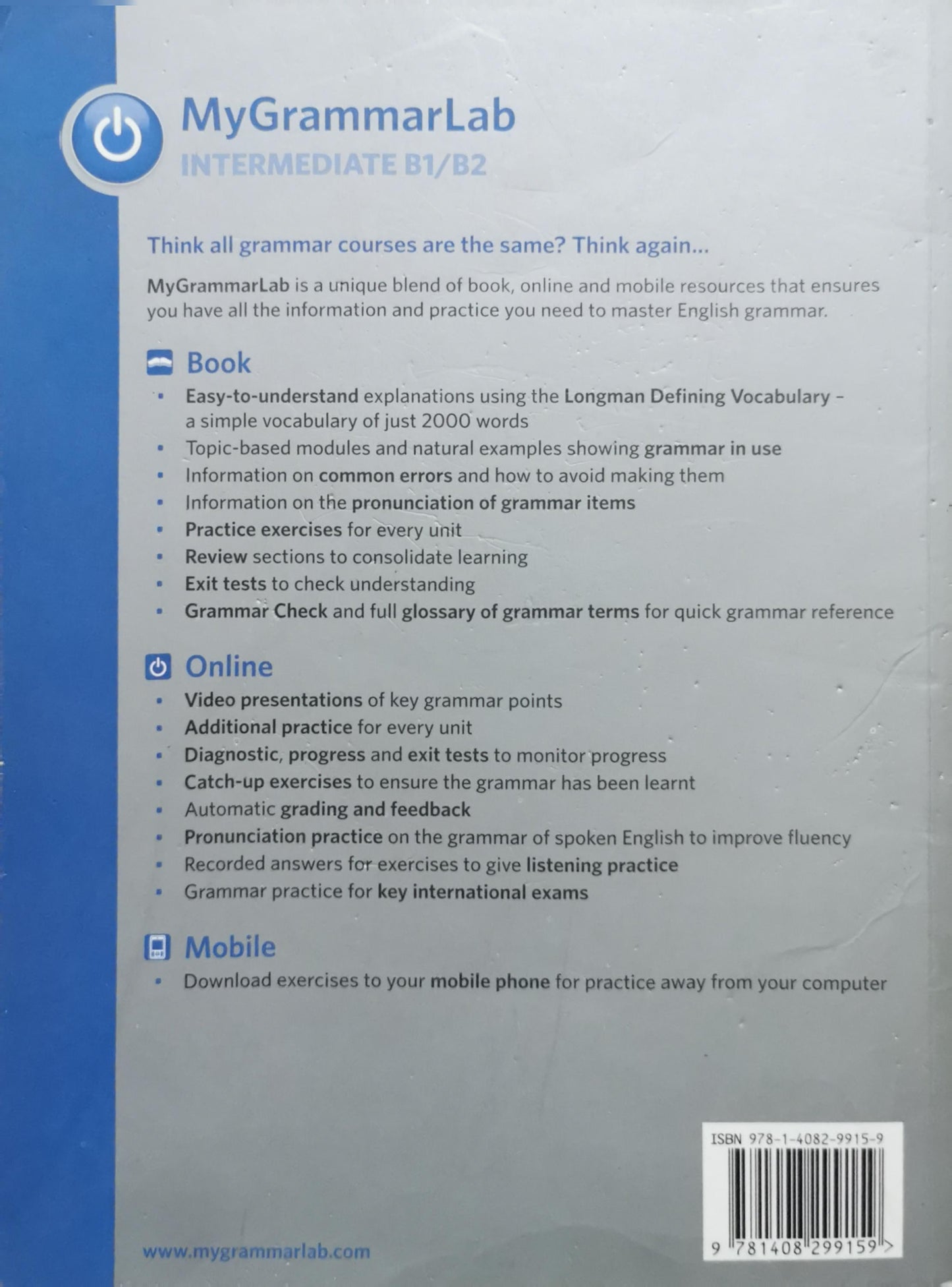 MyGrammarLab: Intermediate B1/B2 By Mark Foley and Diane Hall