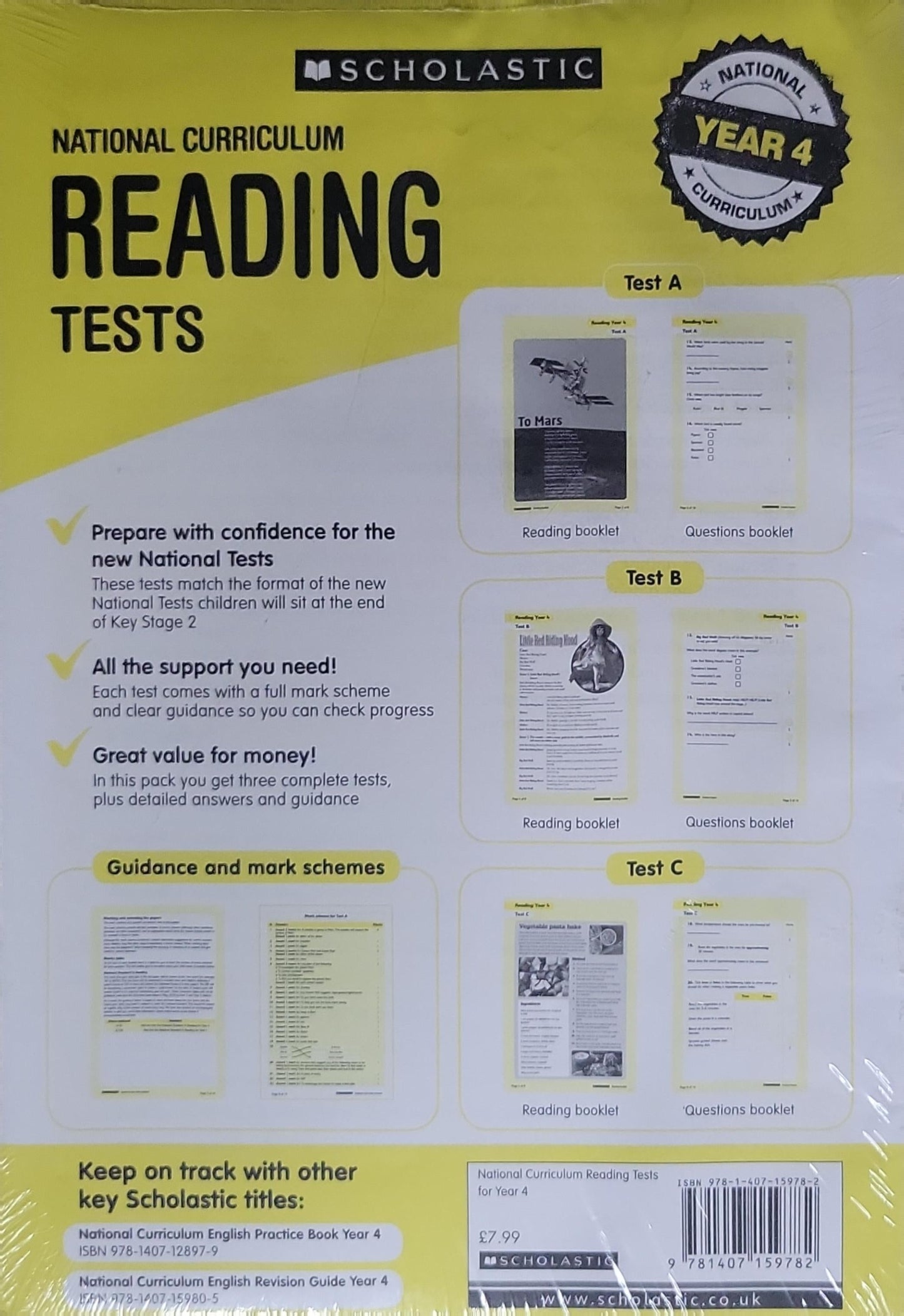 National Curriculum Reading Tests: Year 4