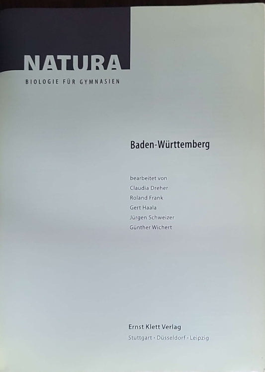 Natura Baden-Württemberg 1: Biologie für Gymnasien
