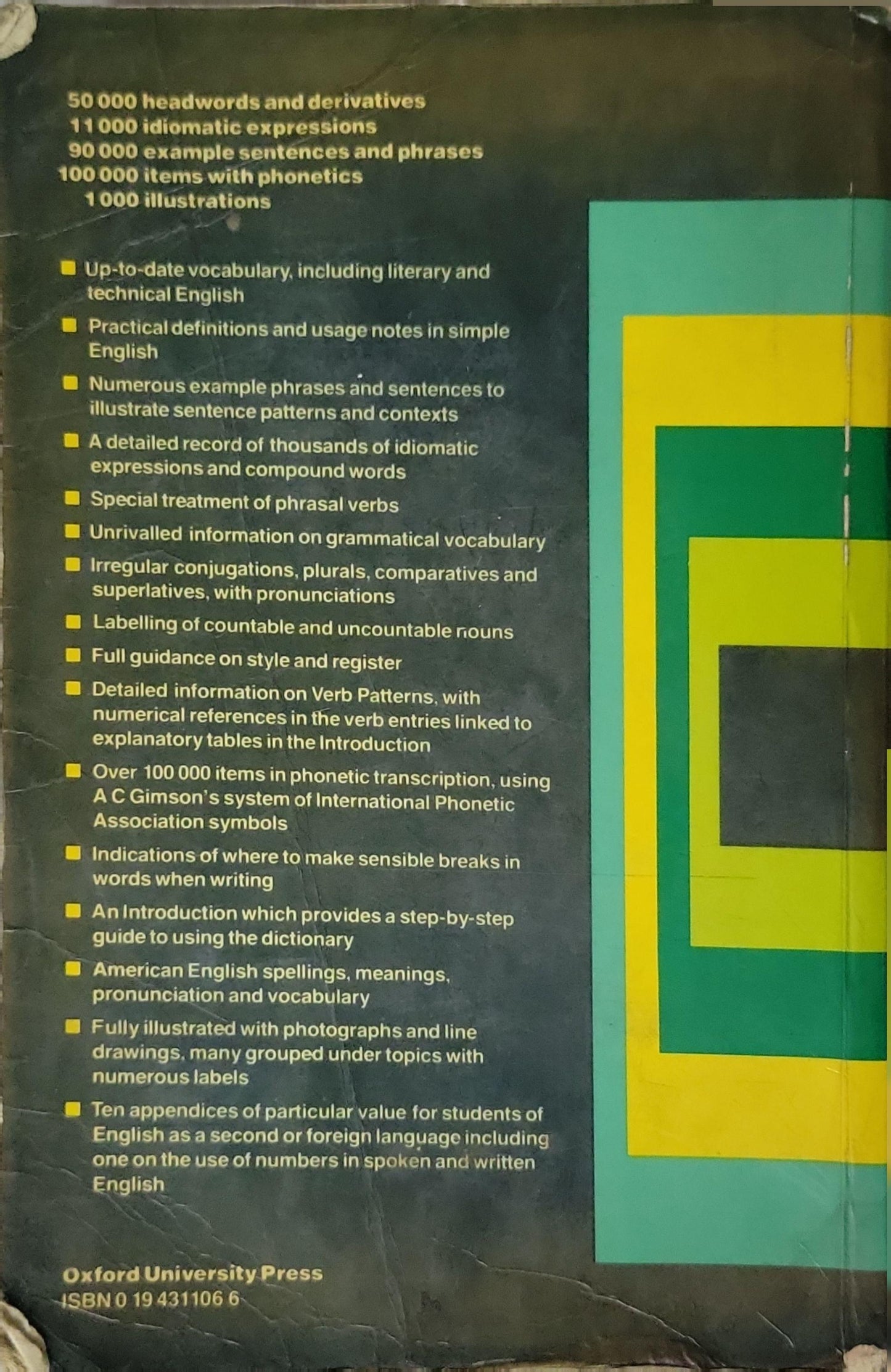 Oxford Advanced Learner's Dictionary of Current English By A S Hornby and A P Cowie and A C Gimson