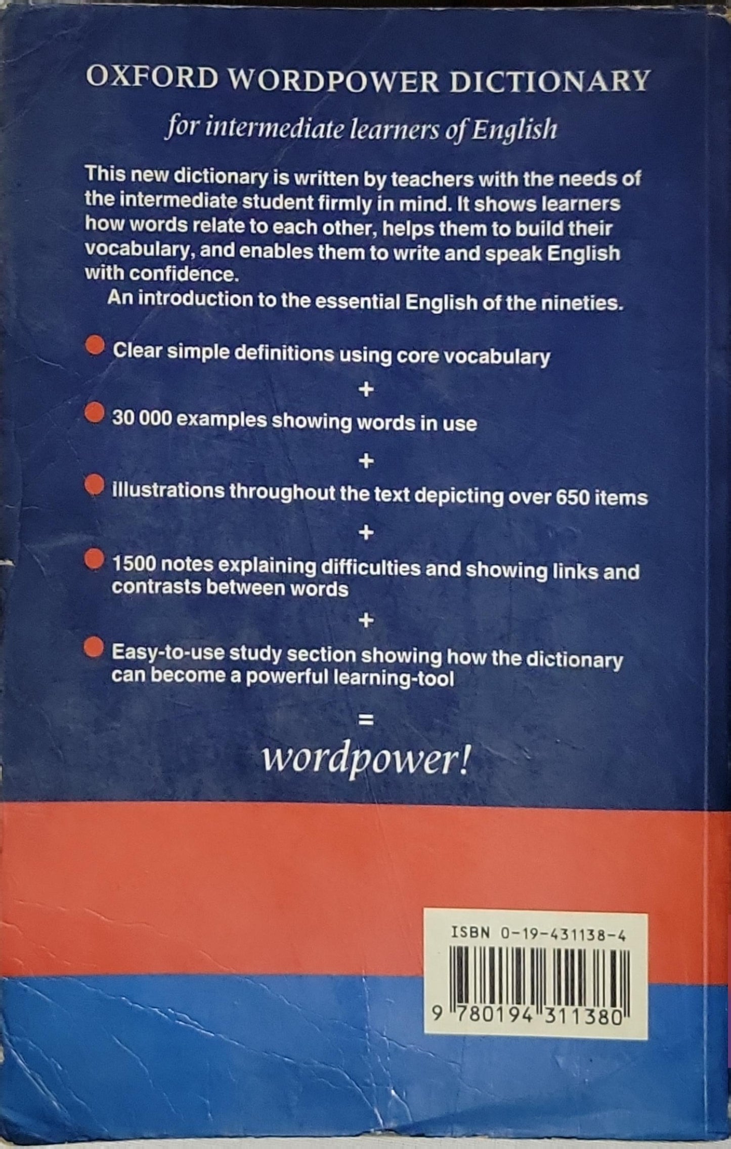 Oxford Wordpower Dictionary: for intermediate learners of English