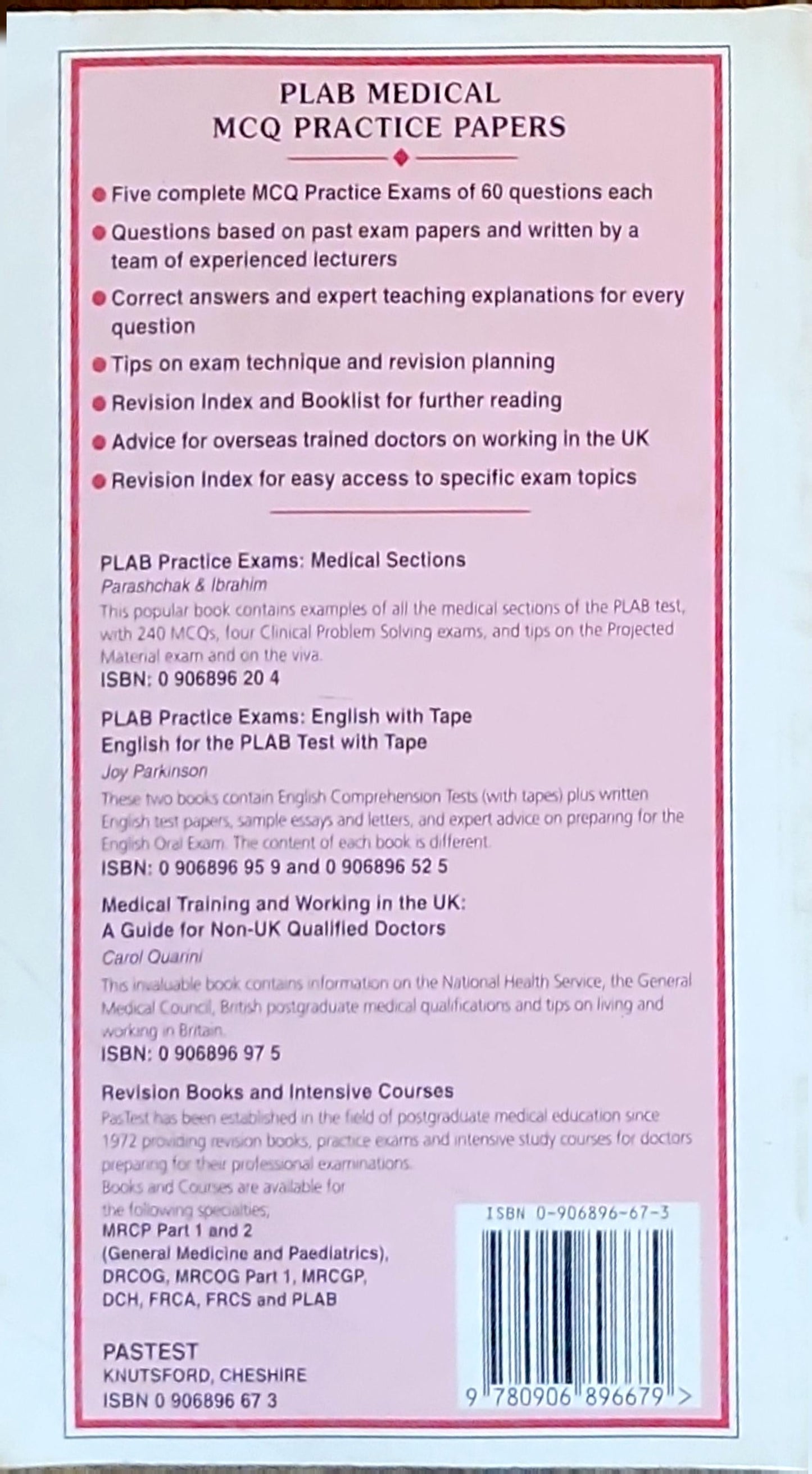 PLAB Medical MCQ Practice Papers