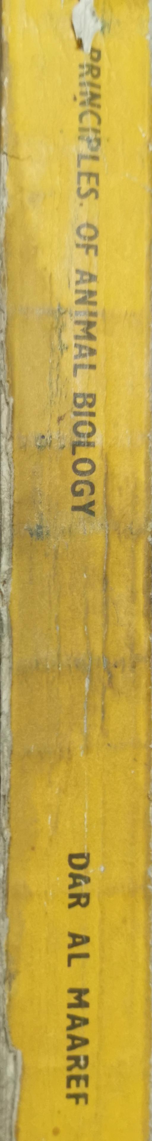 Principles of Animal Biology By M. F. Hussein and E. A. Kasem and A. Abd-El-Wahab and A. R. Hamdi and H. M. Bishai and M. F. Mahmoud