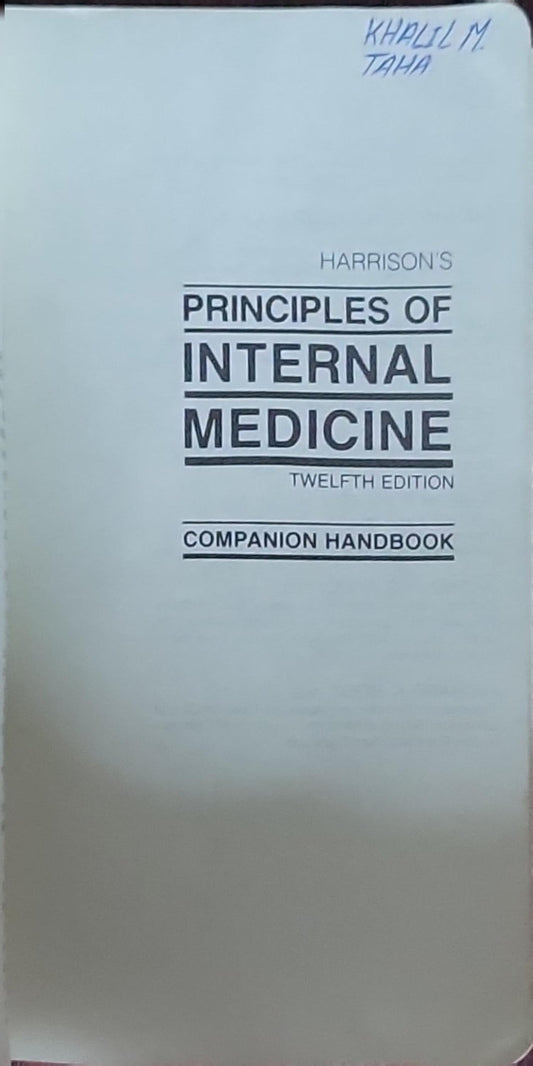 Principles of Internal Medicine: Companion Handbook - 12th