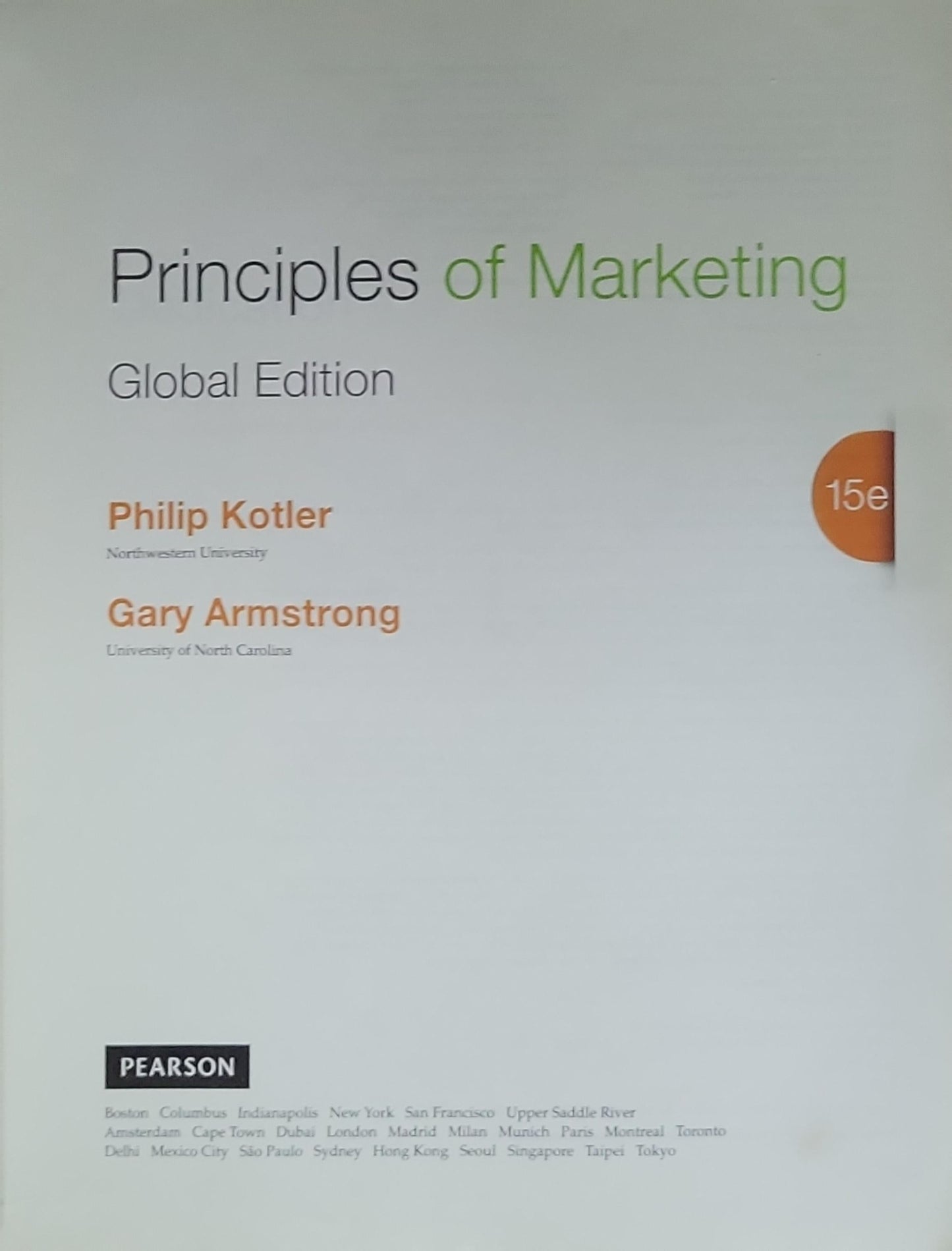 Principles of Marketing