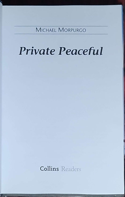 Private Peaceful: Collins Readers (Hardback)