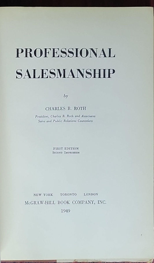 Professional Salesmanship