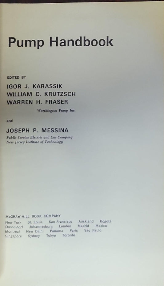 Pump Handbook