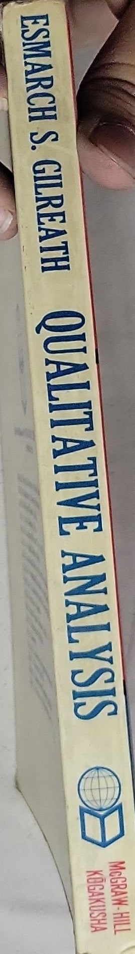 Qualitative analysis, using semimicro methods: International Student Edition