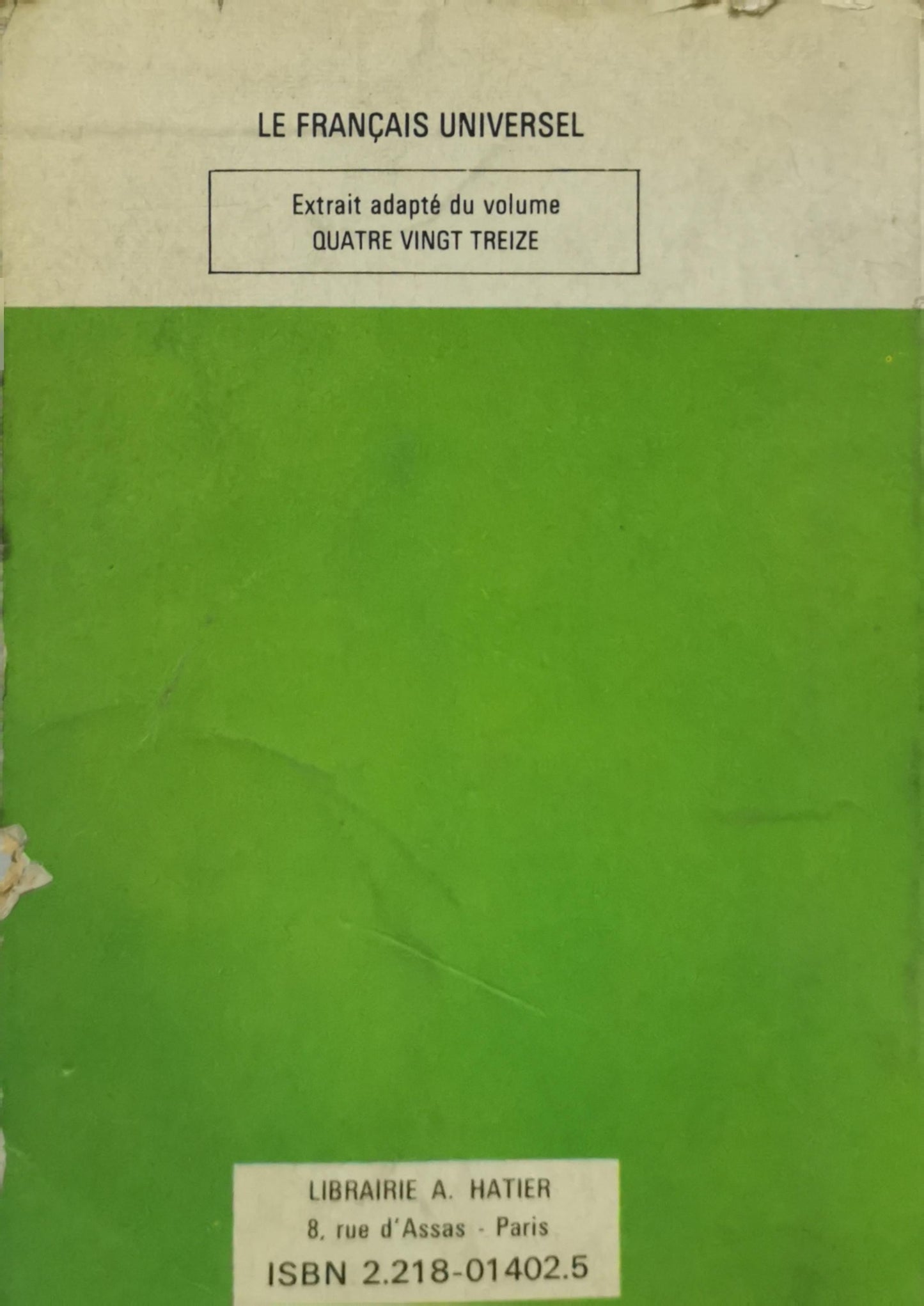 Quatre-Vingt-Treize: Un Prince Breton By Victor Hugo