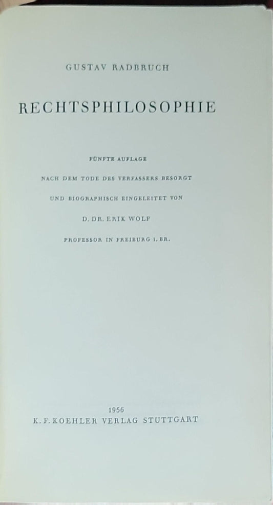 Rechtsphilosophie