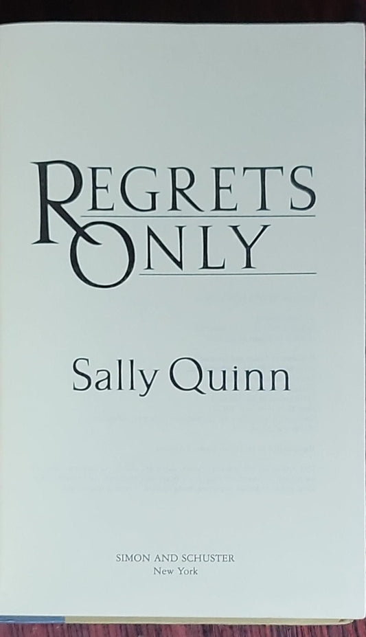 Regrets Only: (First Edition)