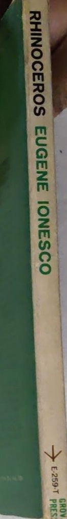 Rhinoceros and Other Plays: Includes: The Leader; The Future Is in Eggs; It Takes All Sorts to Make a World (Evergreen Original)